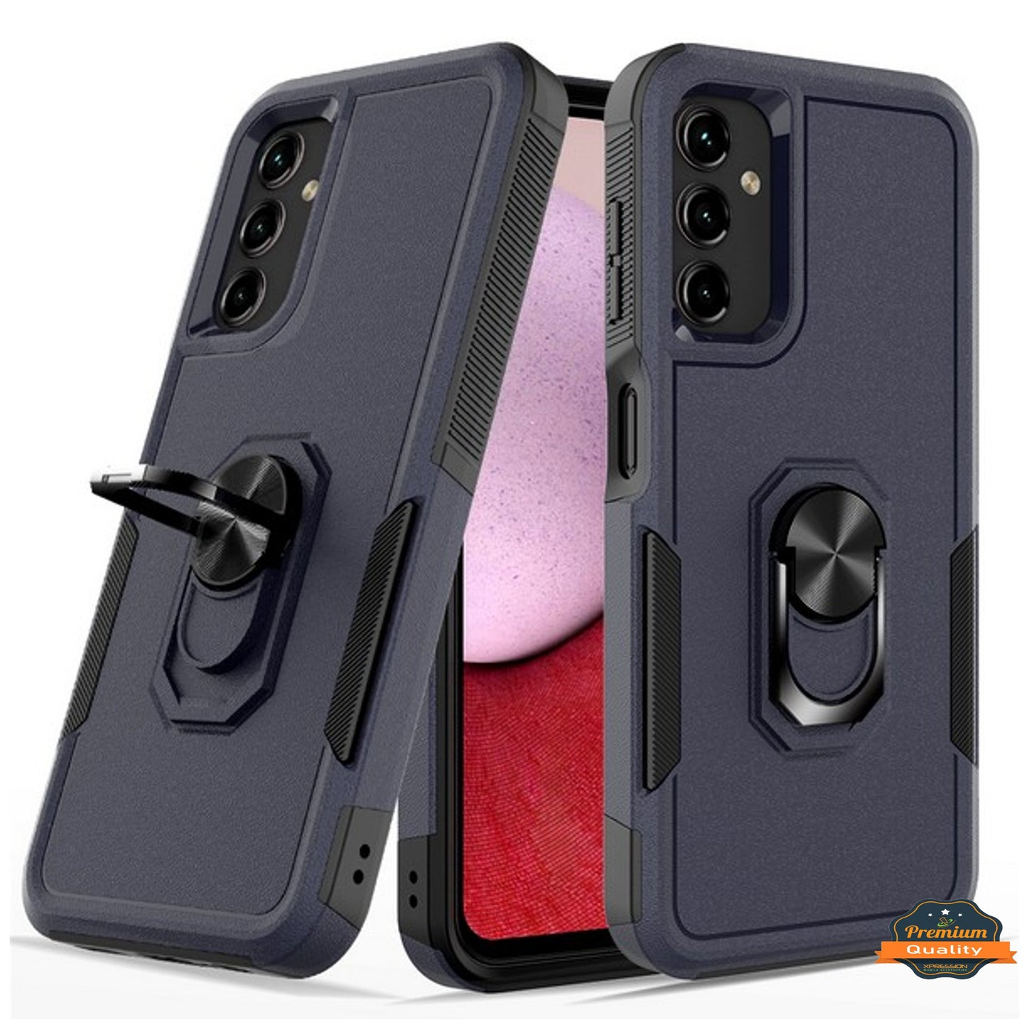 For Gabb Phone 4 Pro Heavy Duty Rugged Hybrid, Dual-Layer Shockproof Protection with Magnetic Ring Stand Holder Case Cover