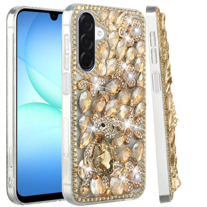For Samsung Galaxy S25 Fan Edition /Galaxy S25 FE Bling Crystal 3D Full Diamonds Luxury Sparkle Rhinestone Hybrid Protective Case Cover