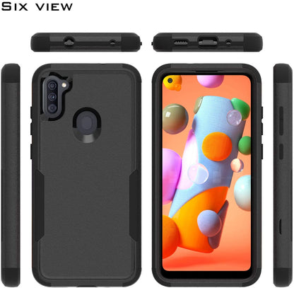 For Samsung Galaxy A16 5G Tough Hybrid Shockproof Silicone Rubber TPU + Hard PC Heavy Duty Three Layer Armor Protection Case Cover