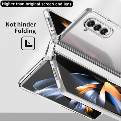 For Samsung Galaxy Z Fold 7 Premium Transparent Hard PC Back Slim Fit Thin Case Hybrid Protective Shockproof, Lightweight Case Cover Clear