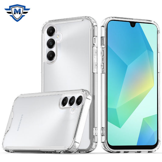 For Samsung Galaxy A16 5G Premium Hybrid Clear Shockproof Transparent Hard PC + Rubber TPU Bumper Frame Shell Slim Case Cover Clear