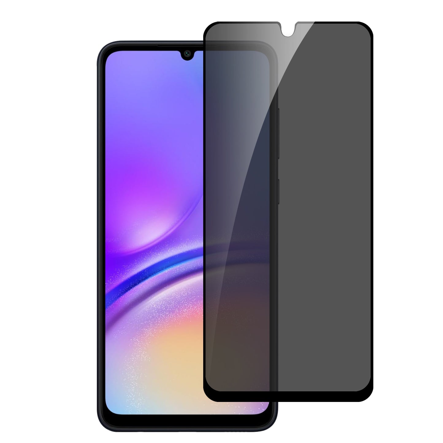 For Apple iPhone 16e Privacy Screen Protector, Anti Spy Anti Peeping Tempered Glass Full Protective Film, 9H, Anti Scratch, Easy Install Protector Black