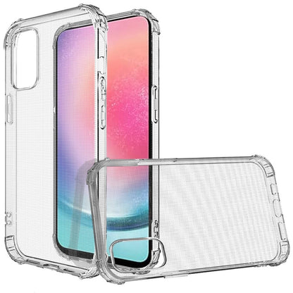 For Samsung Galaxy A16 5G Hybrid Clear TPU Bumper, Shockproof, Rubber Silicone 4 Corners Gel, Lightweight, Protective Slim Back Case Cover Clear