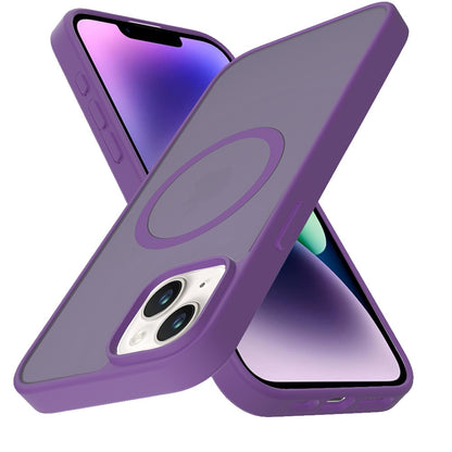 For Apple iPhone 16 (6.1") MagSafe Compatible Case Hybrid Soft TPU Bumper Hard Translucent Matte Back Slim Shockproof Case Cover