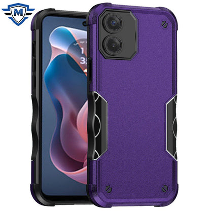 For Apple iPhone 16e Slim Fit Back Hybrid Lightweight Shockproof 2-in-1 Hybrid Hard PC Bumper Frame Armor Protection Case Cover Purple
