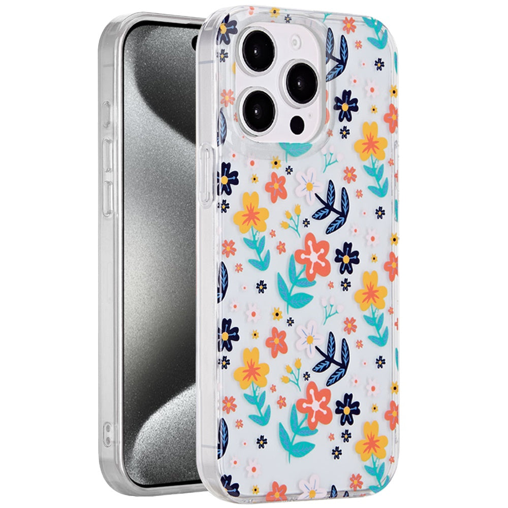 For Apple iPhone 16 Pro Max Fashion Layer Design Slim IMD TPU Protective, Shockproof Hybrid Stylish Durable Hard PC Case Cover