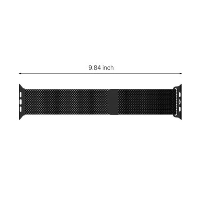 echelon Ironclad Stainless Steel Loop for Apple Watch Series 9 45mm/Watch Series 10 46mm / Watch SE (2022) 44mm - Black, Apple Watch Accessories