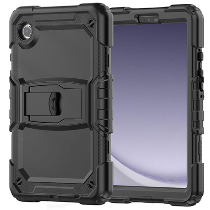 For Heavy Duty Hybrid Full Body 2in1 Rugged Shockproof Drop Protective Tablet with Slide Kickstand Black Tablet Case Cover