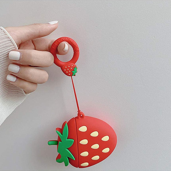 For Airpods Pro 3 Hybrid Cute 3D Fun Design Silicone Skin Cartoon Animal with Keychain Buckle Holder Rubber TPU Soft Case Cover Pink Kitty