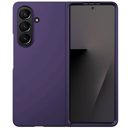 For Samsung Galaxy Z Fold 7 Snap-On Flip Premium Matte Finish Slim Lightweight Protective PC + Rubber TPU Hard Shell Case Cover