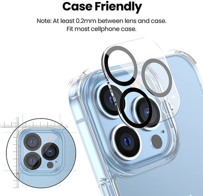 For Samsung Galaxy S25 /S24 Plus + Ultra Camera Lens Protector HD Clear 2.5D Tempered Glass with Black Edge, Case-Friendly, Ultra-Thin, Easy to Install Case Cover Clear Black