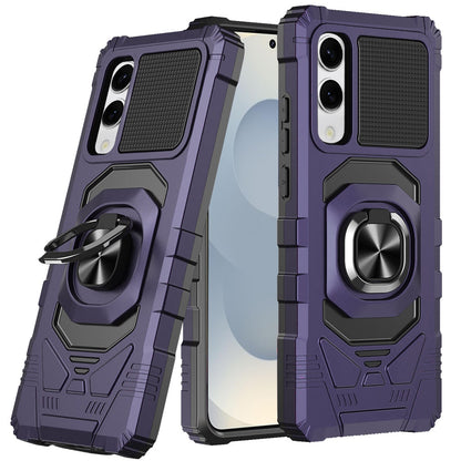 For Samsung Galaxy S25 EDGE Hybrid Dual Layer with 360° Rotate Magnetic Ring Stand Holder Kickstand TPU Rugged PC Shockproof Case Cover