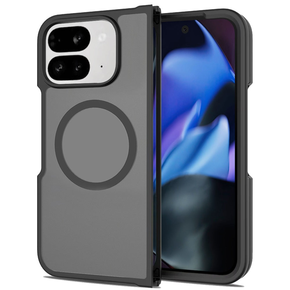 For Google Pixel 10 Pro Fold Magnetic Case Hybrid Soft TPU Bumper Hard Translucent Matte Back Slim Shockproof Case Cover