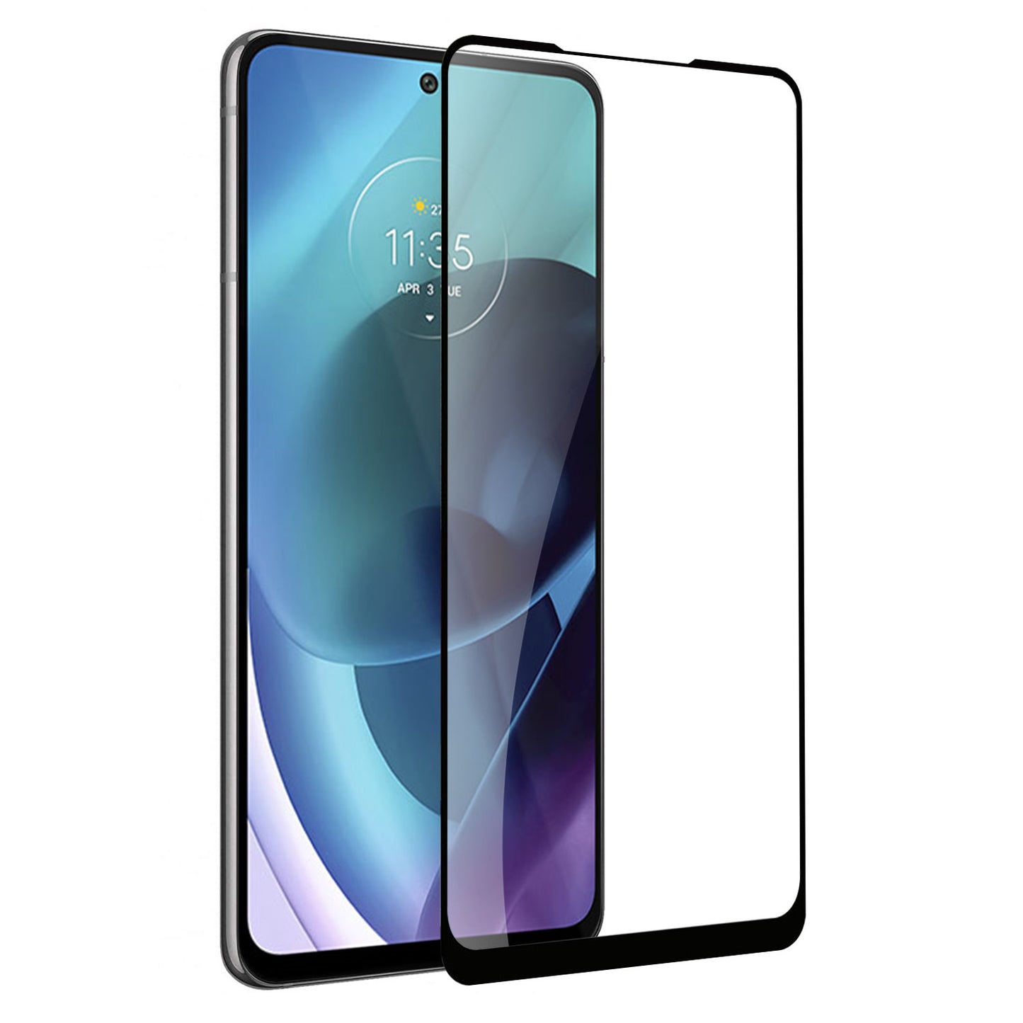 For Samsung Galaxy A17 5G Tempered Glass Screen Protector [Full Coverage] Curved Black Edged 9H Hardness Glass Screen Protector Protector Clear Black