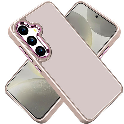 For Samsung Galaxy A26 Slim Fit Thin Hybrid,Frosted Matte Polished Acrylic Hard PC with TPU Rubber Frame Case Cover