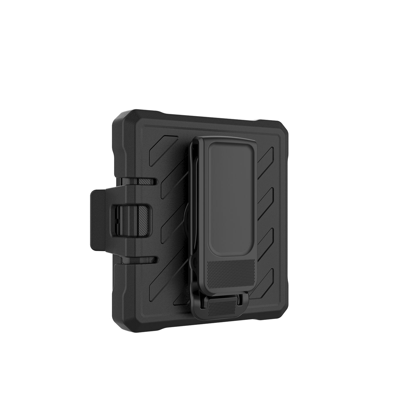 For Motorola Razr 2025 Premium Tough Hybrid Case with Belt Clip Holster, Shockproof Rugged Design, Textured 2in1 Non-Slip Case Cover Black