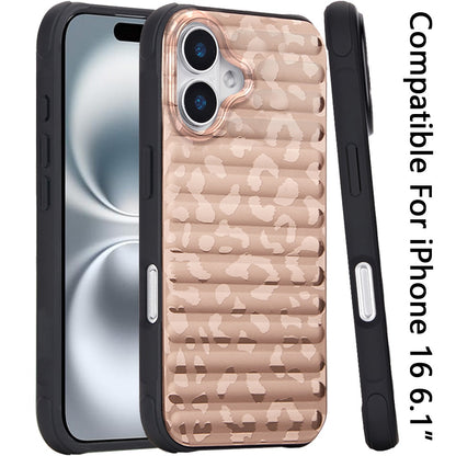 For Apple iPhone 16 (6.1") Pattern Design Magnetic Chrome Hybrid Compatible with Magsafe Dual Layer Shockproof TPU Hard PC Back Case Cover