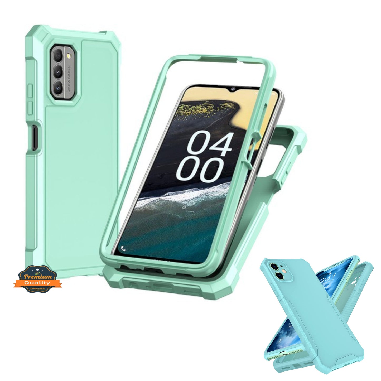 For BLU View 5 Pro (2024) Full-Body Dual Layer Hybrid Case Slim, Drop-Proof TPU Hard PC, Durable Corner Front Bumper Protector Case Cover