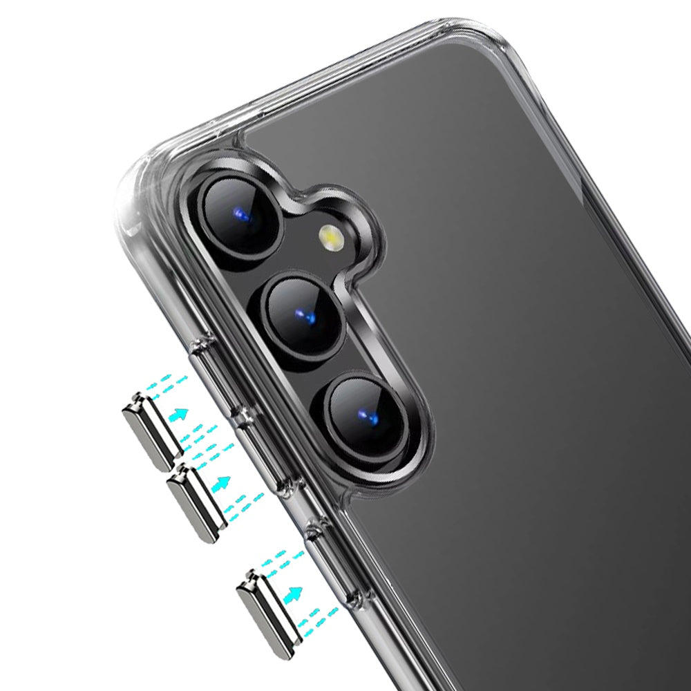 For Apple iPhone 16e Shockproof Slim Crystal Clear Transparent Hybrid Cover with Enhanced Drop Protection Case Cover Transparent