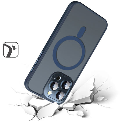 For Apple iPhone 16 Pro (6.3") Complete Protection HQ Hybrid with Metal Tempered Camera Glass, MagSafe Compatible Case Cover