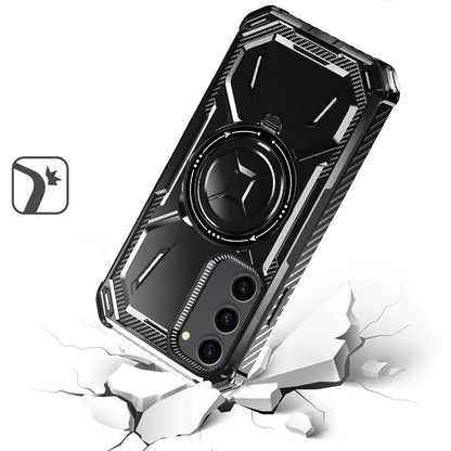 For Apple iPhone 16 Pro Max (6.9") Shockproof Magnetic Ring Case - 360° Rotatable Stand with MagSafe Compatibility Case Cover