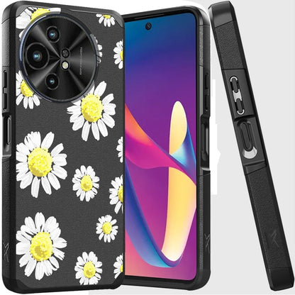 For TCL 50 XL 5G Fashion Graphic Design Pattern Hard PC TPU 2in1 Tough Strong Hybrid Shockproof Armor Frame Case Cover -