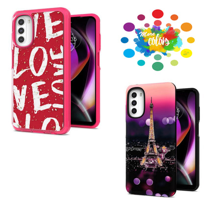 For Gabb Phone 4 Pro Fashionable Cute Design Hybrid Detachable Frame Modern Pattern Style Rubber TPU & Hard PC Slim Case Cover