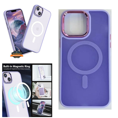 For Apple iPhone 16 Pro (6.3") Compatible with MagSafe [Strong Magnetic] Slim Translucent Matte Back TPU Shockproof Case Cover