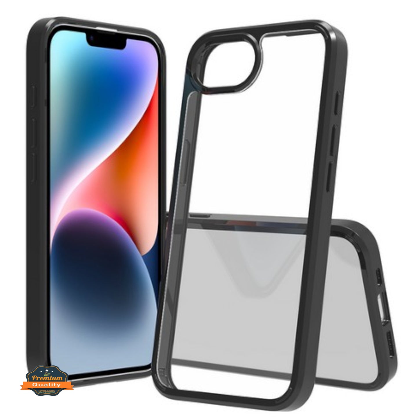 For Apple iPhone 16e /iPhone SE4 Crystal HD Clear Back Hybrid Case TPU Bumper Frame Slim Shockproof Hard Defender Case Cover