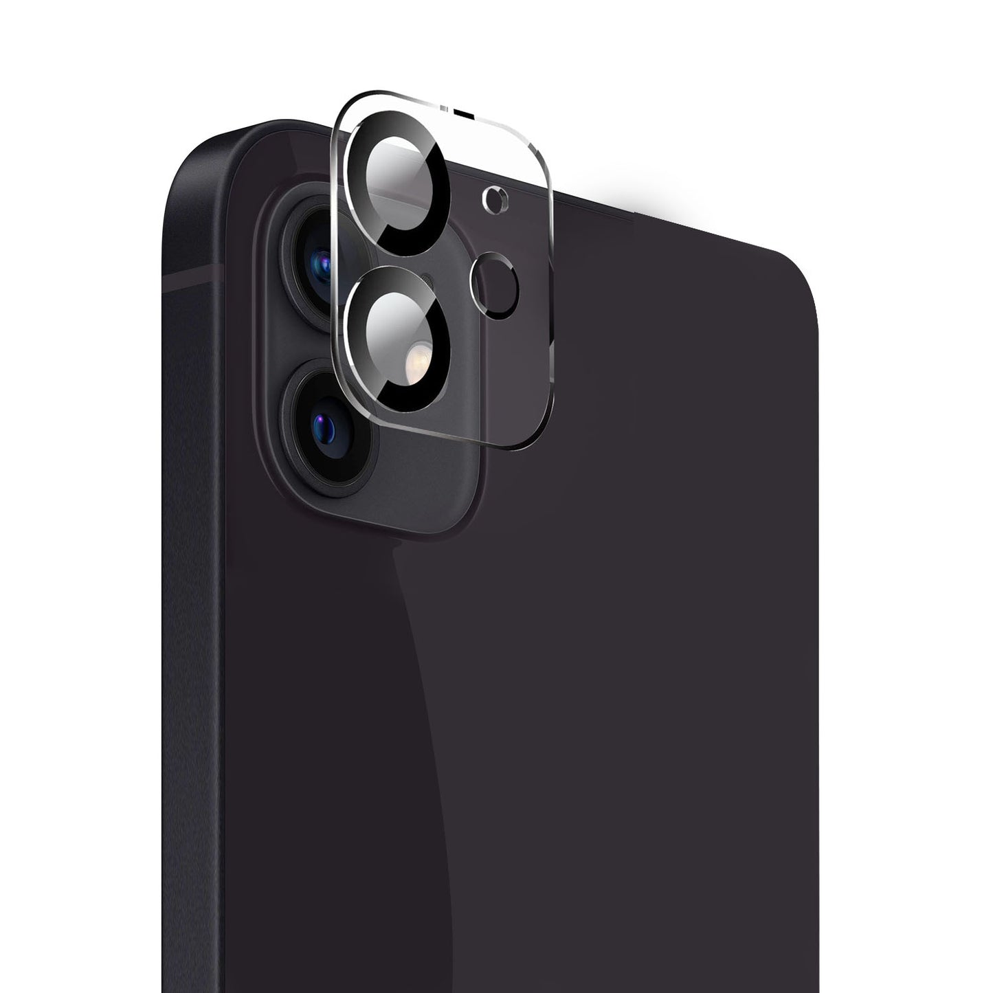 For Apple iPhone 16e Camera Lens Protector HD Clear 2.5D Tempered Glass with Black Edge, Case-Friendly, Ultra-Thin, Easy to Install Protector Clear Black