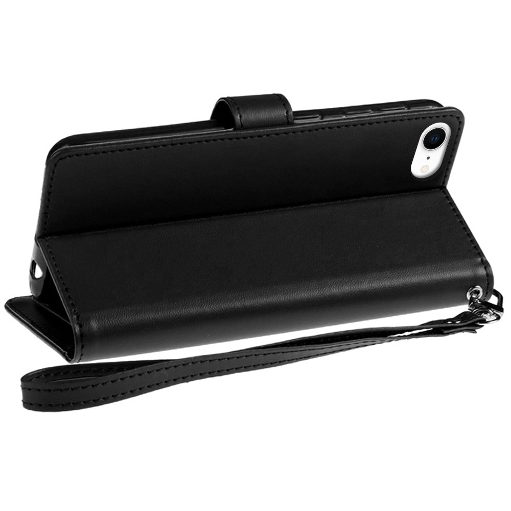 For Motorola Edge 2025 Wallet Case with ID/ Card Holder, Wristlet Strap, Magnetic TPU Protective Shockproof Folio Flip Case Cover