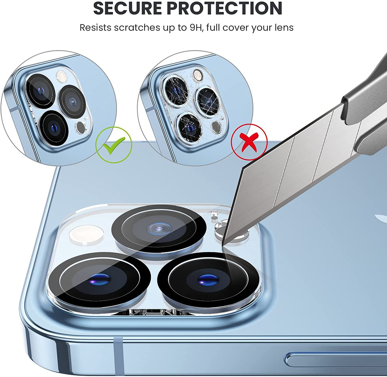 For Samsung Galaxy S25 /S24 Plus + Ultra Camera Lens Protector HD Clear 2.5D Tempered Glass with Black Edge, Case-Friendly, Ultra-Thin, Easy to Install Case Cover Clear Black