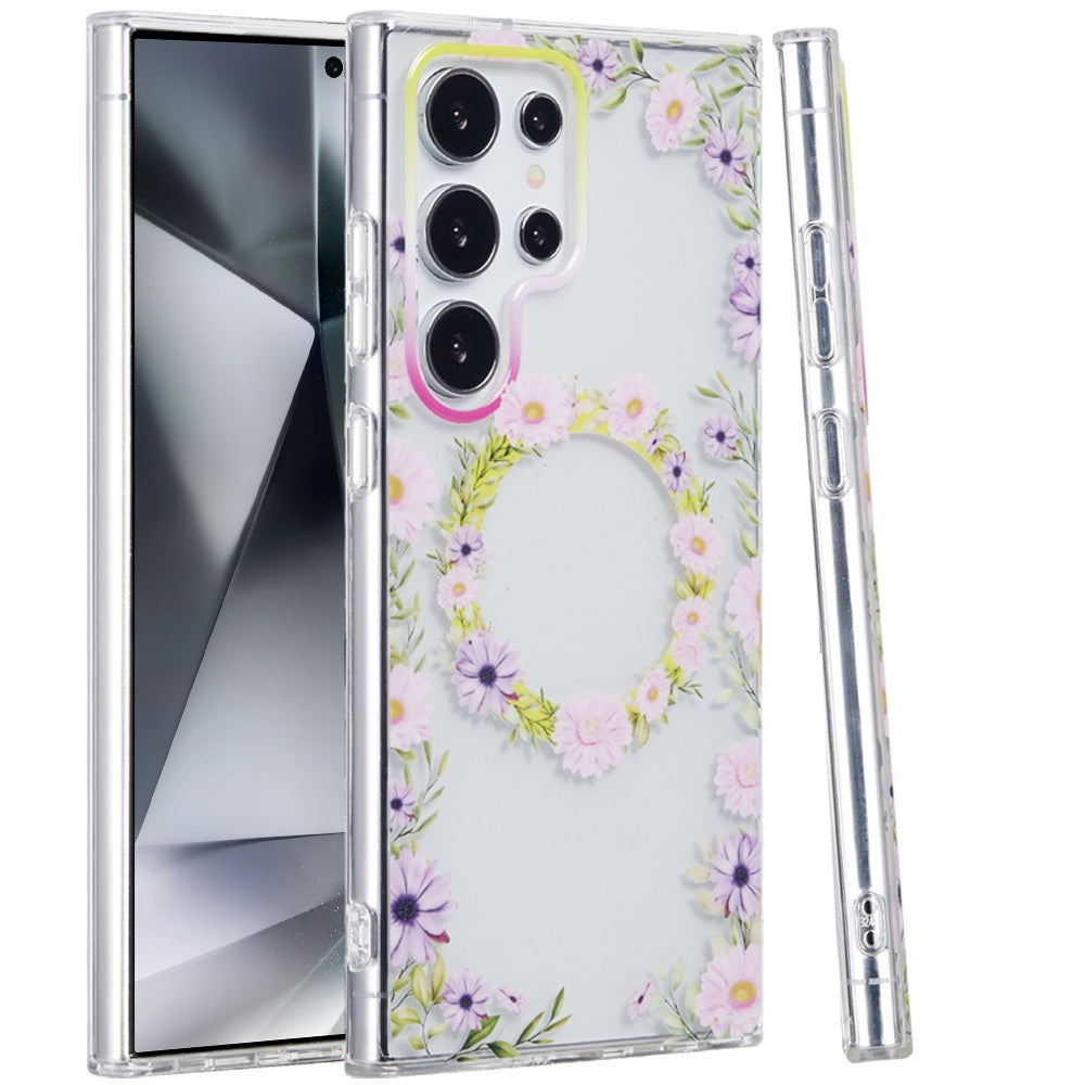 For Samsung Galaxy S25+ /S25 Plus /S24+ Plus Durable Fashion IMD Printed Design TPU Slim Shockproof Protective Case with Stylish Pattern Case Cover