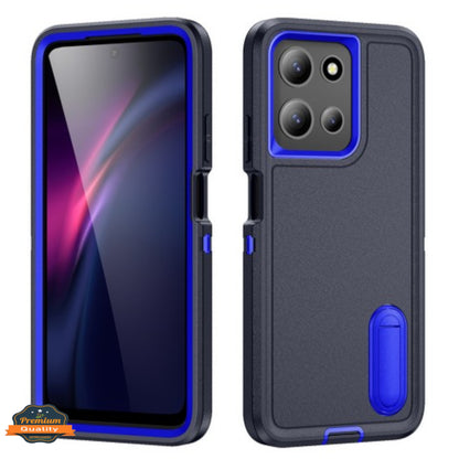 For Motorola Moto G 5G 2025 Sturdy Shockproof Hybrid with Built-in Kickstand – Heavy Duty Protection, Drop-Resistant Case Cover