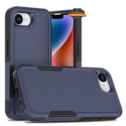 For Apple iPhone 16e /iPhone SE4 Rugged Heavy-Duty Dual Layer Military-Grade, Rubber TPU Defender, Hybrid Shockproof Case Cover