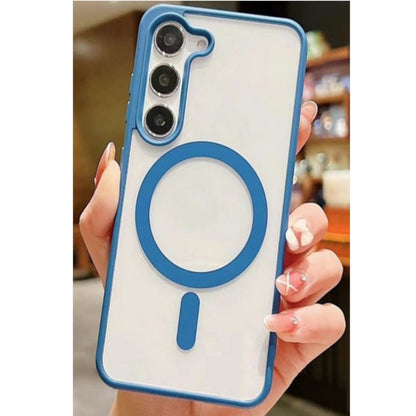 For Apple iPhone 16e /iPhone SE4 Hybrid Clear Transparent with Color Edge Bumper, MagSafe Compatible Ultra Slim Hard PC Case Cover