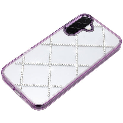 For Samsung Galaxy A17 5G Gem Glitter Diamond Bling Clear Hybrid TPU Cover, Colorful Shockproof Protective Back, Slim Fit for Women Girls Case Cover