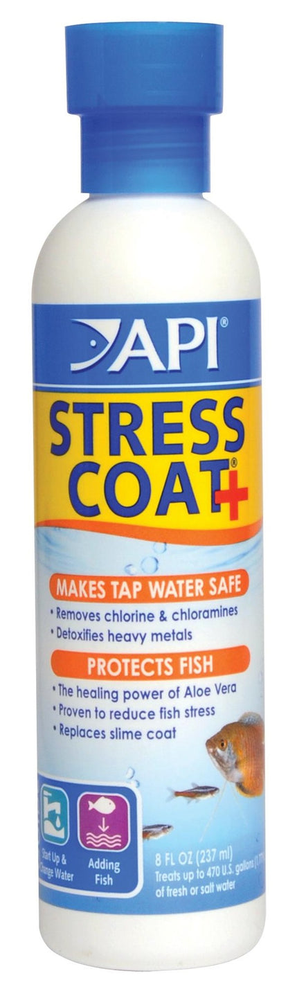 API Stress Coat + Fish and Tap Water Conditioner [Aquarium Supplies] 8 oz