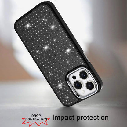 For Samsung Galaxy S25 Ultra Bling Diamond Metallic, Full Sparkle Chrome Edged Hybrid Protective Shockproof Case Cover
