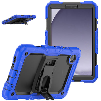 For Heavy Duty Hybrid Full Body 2in1 Rugged Shockproof Drop Protective Tablet with Slide Kickstand Black / Blue Tablet Case Cover