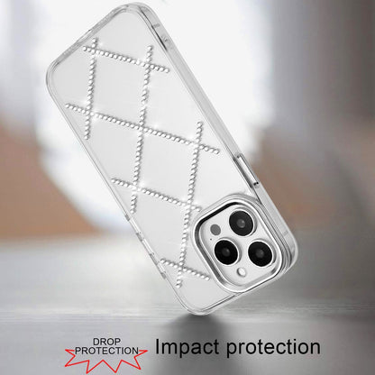 For Samsung Galaxy A16 5G Gem Glitter Diamond Bling Clear Hybrid TPU Cover, Colorful Shockproof Protective Back, Slim Fit for Women Girls Case Cover