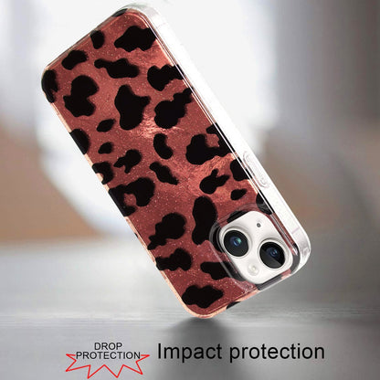 For Samsung Galaxy A16 Glitter Leopard, Fashion Design Animal Skin Print Slim IMD TPU Dual Layer Shockproof Protective Case Cover