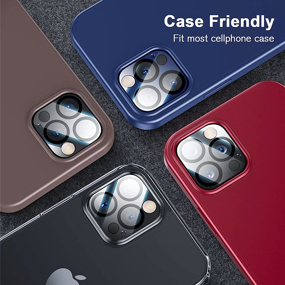 For Samsung Galaxy S25 /S24 Plus + Ultra Camera Lens Protector HD Clear 2.5D Tempered Glass with Black Edge, Case-Friendly, Ultra-Thin, Easy to Install Case Cover Clear Black