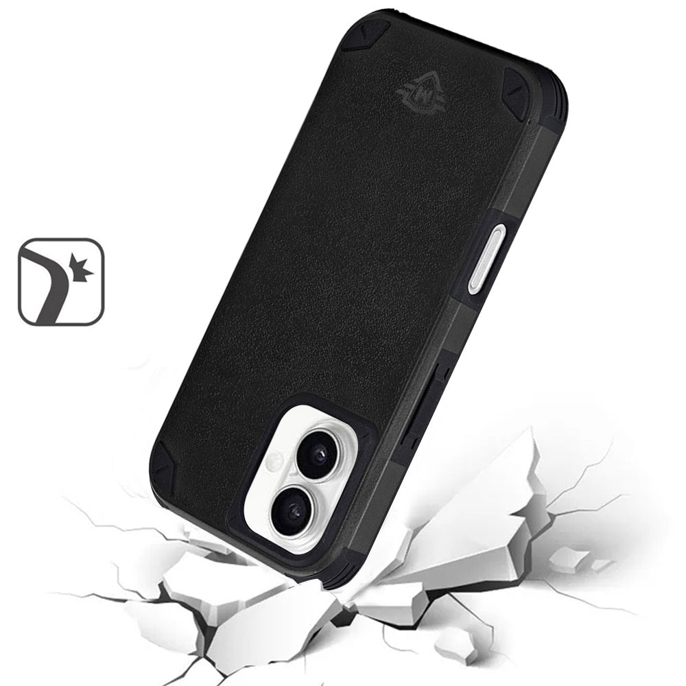 For Apple iPhone 16 (6.1") Premium Heavy Duty Dual-Layer Rugged Protection, Shockproof Tough Magnetic Compatible with MagSafe Case Cover