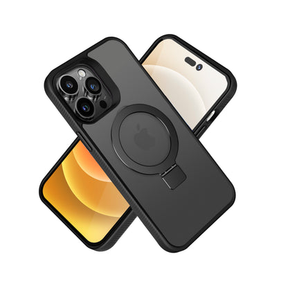 For Samsung Galaxy S25+ /S25 Plus /S24+ Plus Magnetic Circle Kickstand with MagSafe Compatibility, Matte Skin, Rugged Bumper, and Ring Holder Case Cover