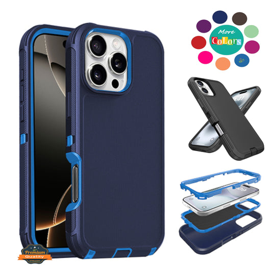 For Samsung Galaxy A16 5G Delux Armor Case Shockproof Rugged 3-Layer Protection Hybrid Heavy Duty with Enhanced Durability Case Cover