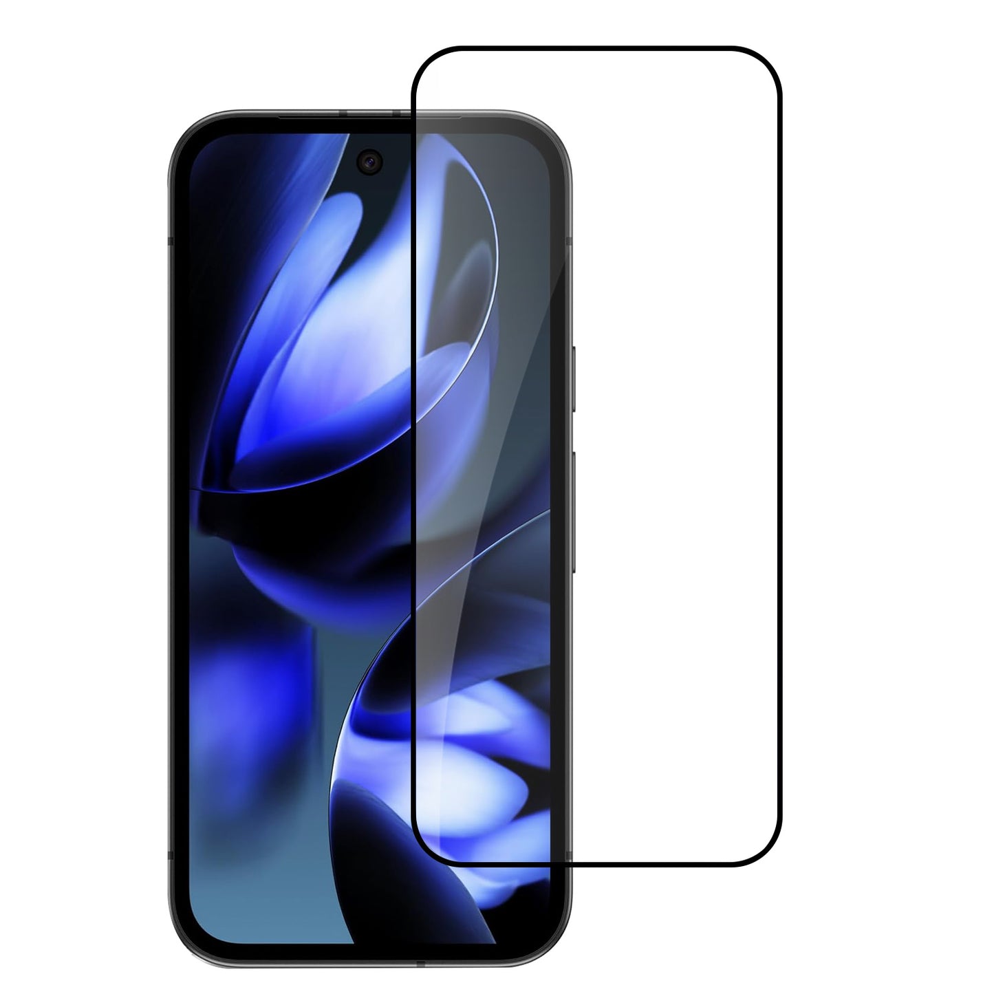 For Google Pixel 10 /Pixel 10 Pro Tempered Glass Screen Protector [Full Coverage] Curved Black Edged 9H Hardness Glass Screen Protector Protector Clear Black