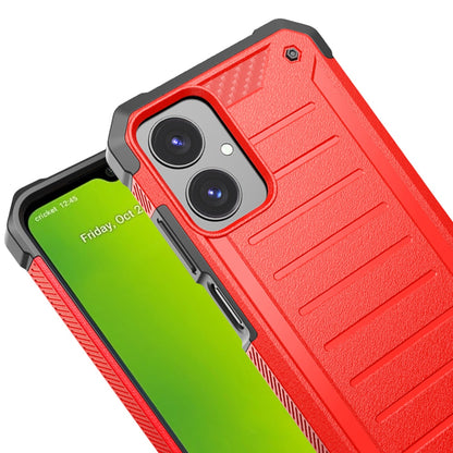 For Cricket Icon 2026 Tough Lined Design Hybrid Shockproof Protective Rugged TPU Hard PC with Durable Grip Case Cover