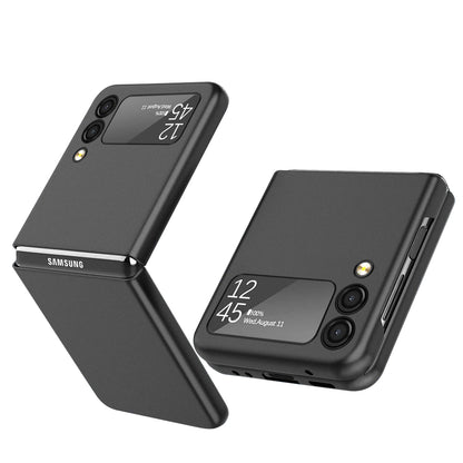 For Samsung Galaxy Z Flip 7 Snap-On Flip Premium Matte Finish Slim Lightweight Protective PC + Rubber TPU Hard Shell Case Cover