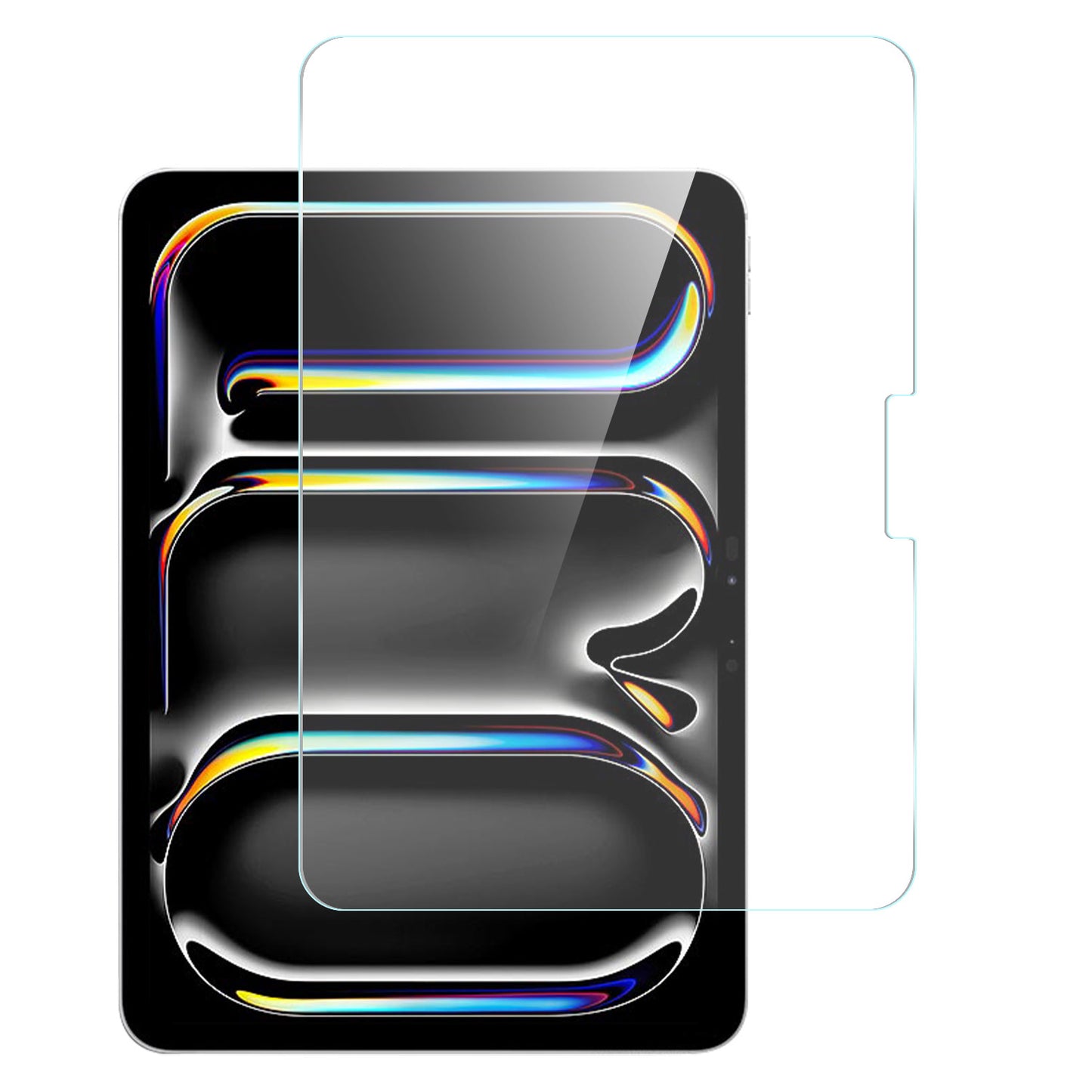 For Apple iPad Air 13" (2024) Tempered Glass Screen Protector 9H Hardness, Touchpad Compatible, Case Friendly, Bubble Free, AB Glue, Ultra HD Protector Clear